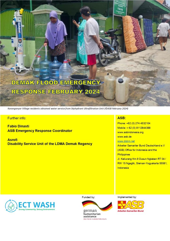 Book Cover of Demak Flood Emergency Response February 2024 Report